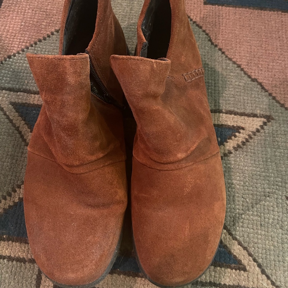 Hotter Brown Suede Marly Boots